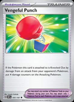 Vengeful Punch 197/197 Uncommon – Obsidian Flames Pokémon card