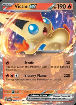Victini ex 033/197 Double Rare – Obsidian Flames Pokémon card