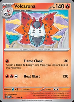 Volcarona 041/197 Uncommon – Obsidian Flames Pokémon card