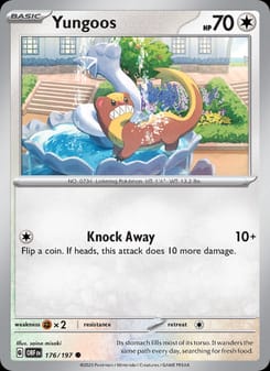 Yungoos 176/197 Common – Obsidian Flames Pokémon card
