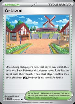 Artazon 076/091 Uncommon – Paldean Fates Pokémon card