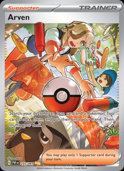 Arven 235/091 Special Illustration Rare – Paldean Fates Pokémon card