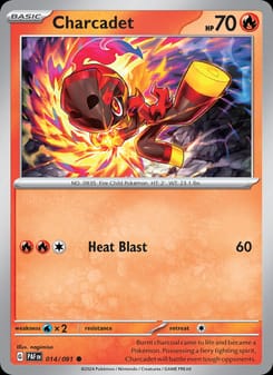 Charcadet 014/091 Common – Paldean Fates Pokémon card