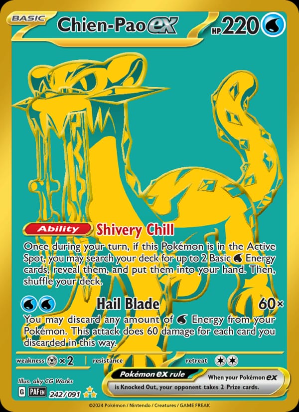 Chien-Pao ex 242/091 Paldean Fates Pokémon card