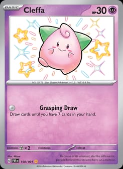 Cleffa 150/091 Shiny Rare – Paldean Fates Pokémon card