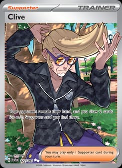 Clive 227/091 Ultra Rare – Paldean Fates Pokémon card