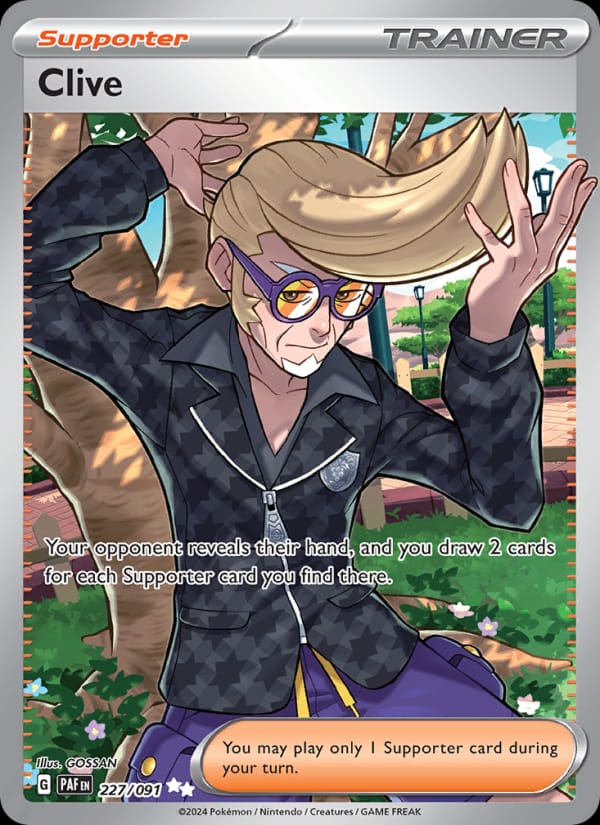 Clive 227/091 Paldean Fates Pokémon card