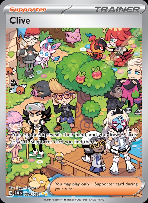 Clive 236/091 Paldean Fates Pokémon card