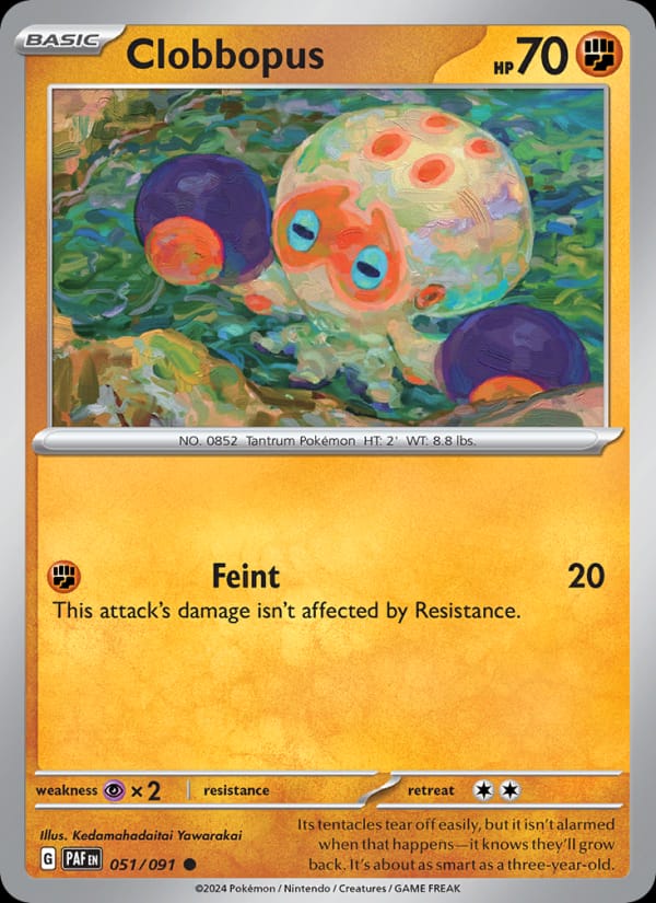 Clobbopus 051/091 Paldean Fates Pokémon card