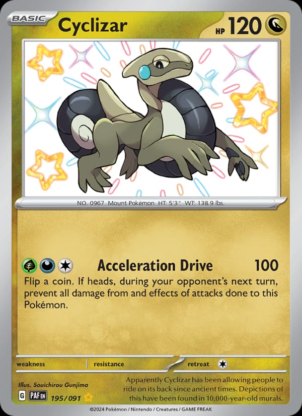 Cyclizar 195/091 Paldean Fates Pokémon card