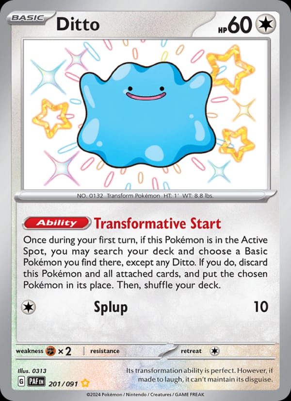 Ditto 201/091 Paldean Fates Pokémon card