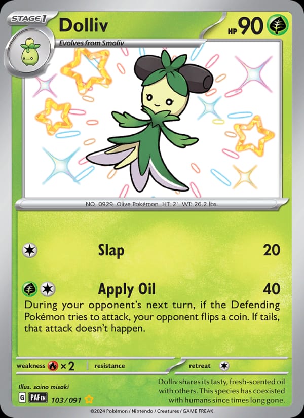 Dolliv 103/091 Paldean Fates Pokémon card