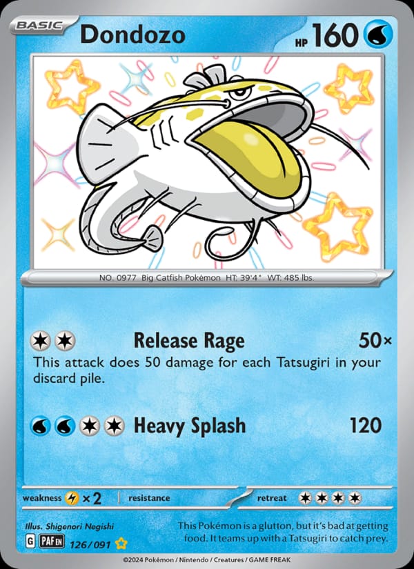 Dondozo 126/091 Paldean Fates Pokémon card