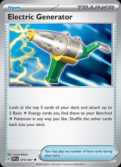 Electric Generator 079/091 Uncommon – Paldean Fates Pokémon card