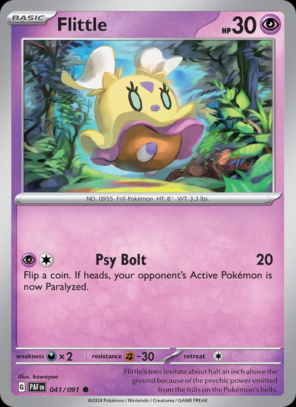 Flittle 041/091 Paldean Fates Pokémon card