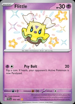 Flittle 164/091 Shiny Rare – Paldean Fates Pokémon card