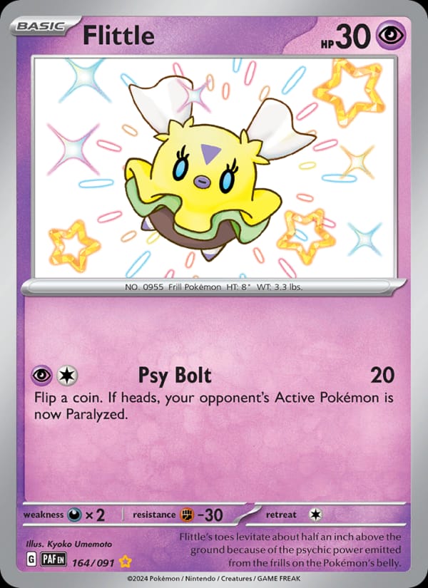 Flittle 164/091 Paldean Fates Pokémon card