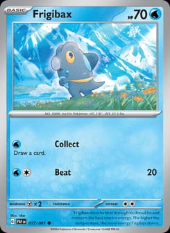 Frigibax 017/091 Common – Paldean Fates Pokémon card