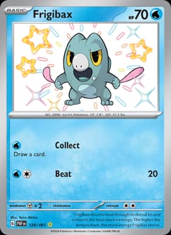 Frigibax 128/091 Shiny Rare – Paldean Fates Pokémon card