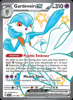 Gardevoir ex 217/091 Shiny Ultra Rare – Paldean Fates Pokémon card