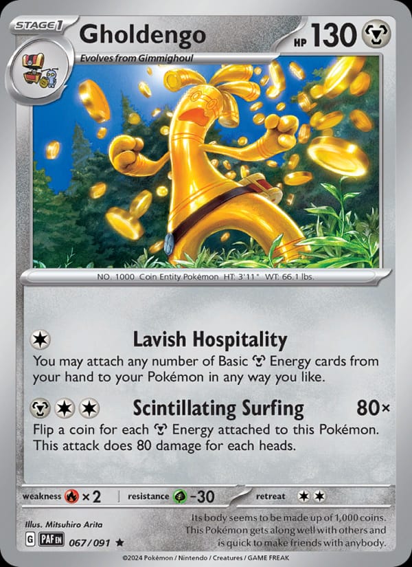 Gholdengo 067/091 Paldean Fates Pokémon card