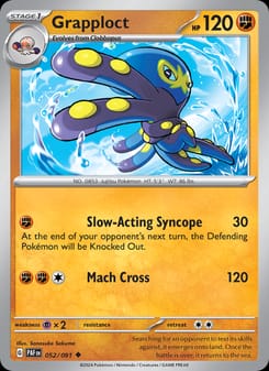Grapploct 052/091 Uncommon – Paldean Fates Pokémon card