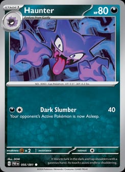 Haunter 056/091 Common – Paldean Fates Pokémon card