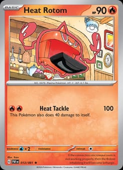 Heat Rotom 013/091 Rare – Paldean Fates Pokémon card