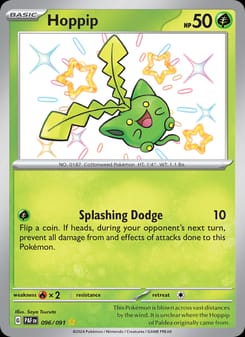 Hoppip 096/091 Shiny Rare – Paldean Fates Pokémon card