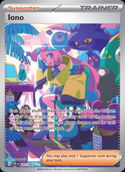Iono 237/091 Special Illustration Rare – Paldean Fates Pokémon card
