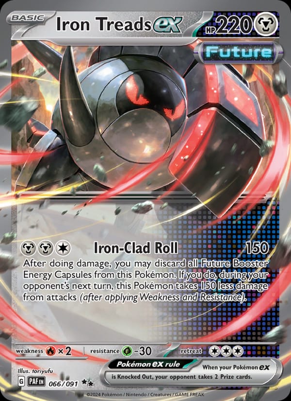Iron Treads ex 066/091 Paldean Fates Pokémon card