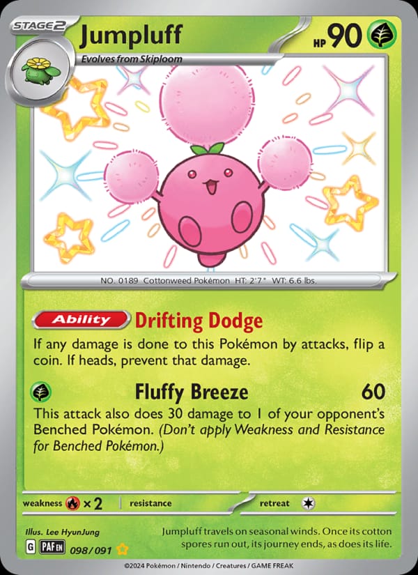 Jumpluff 098/091 Paldean Fates Pokémon card