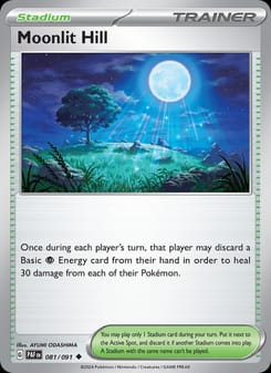 Moonlit Hill 081/091 Uncommon – Paldean Fates Pokémon card