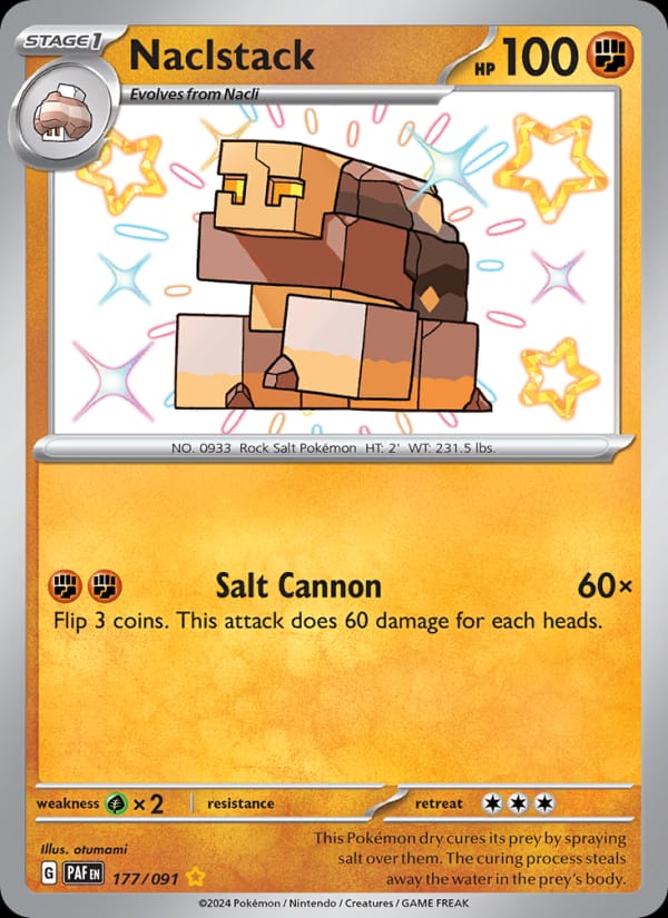 Naclstack 177/091 Paldean Fates Pokémon card