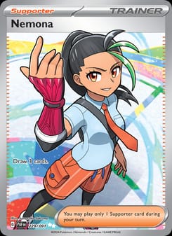 Nemona 229/091 Ultra Rare – Paldean Fates Pokémon card