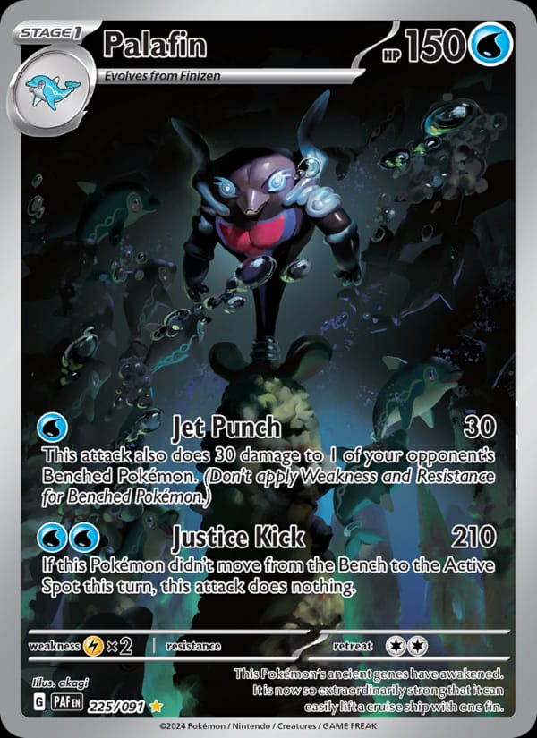 Palafin 225/091 Paldean Fates Pokémon card