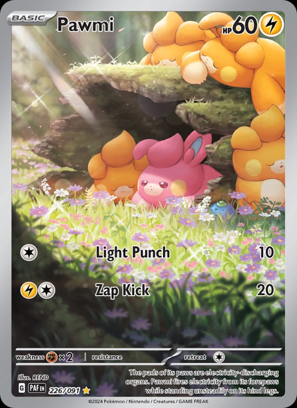 Pawmi 226/091 Paldean Fates Pokémon card