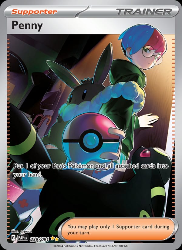Penny 239/091 Paldean Fates Pokémon card