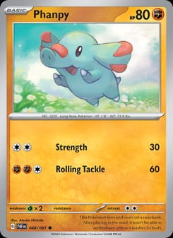 Phanpy 048/091 Common – Paldean Fates Pokémon card