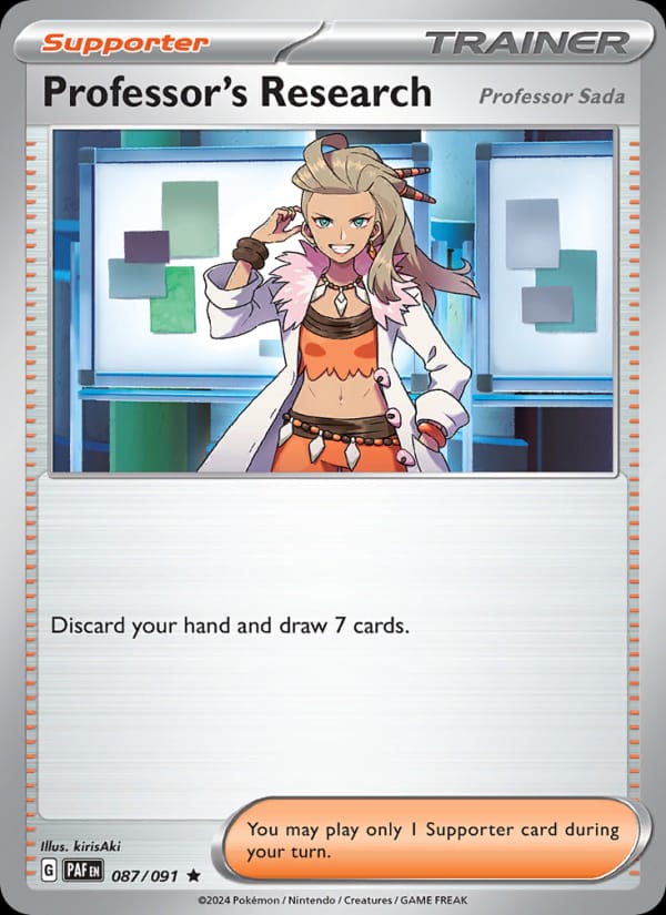 Professor's Research 087/091 Paldean Fates Pokémon card