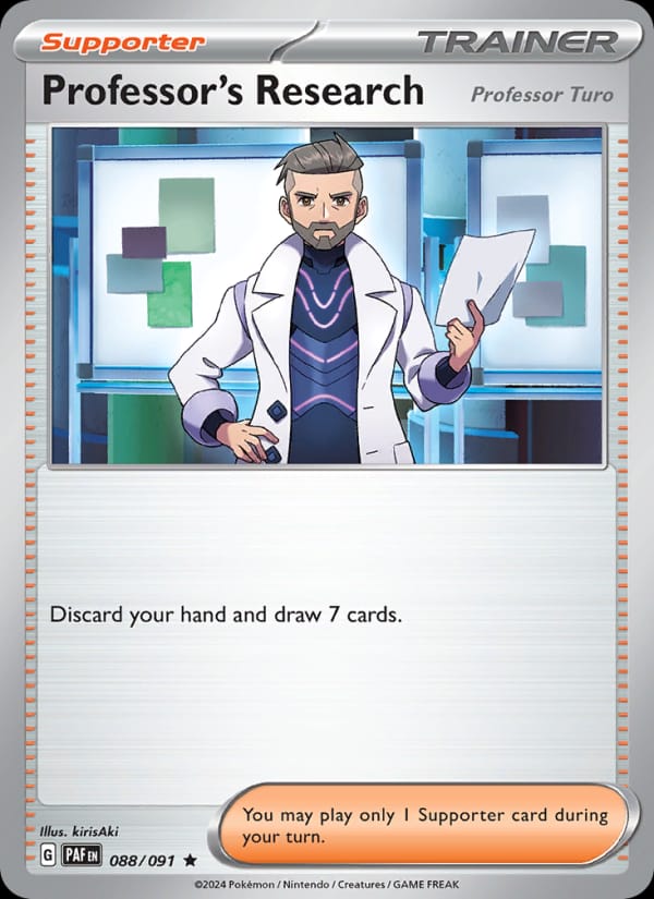 Professor's Research 088/091 Paldean Fates Pokémon card