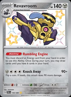 Revavroom 193/091 Shiny Rare – Paldean Fates Pokémon card