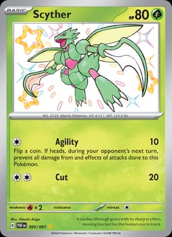 Scyther 095/091 Shiny Rare – Paldean Fates Pokémon card