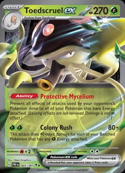 Toedscruel ex 005/091 Double Rare – Paldean Fates Pokémon card