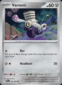 Varoom 064/091 Common – Paldean Fates Pokémon card