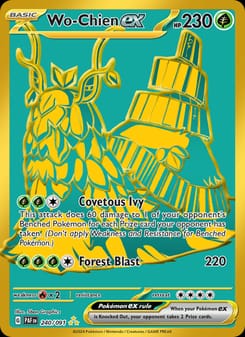 Wo-Chien ex 240/091 Hyper Rare – Paldean Fates Pokémon card