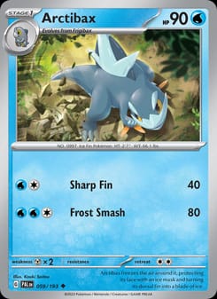 Arctibax 059/193 Uncommon – Paldea Evolved Pokémon card