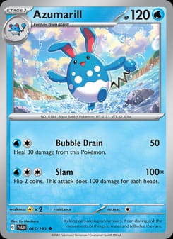 Azumarill 045/193 Uncommon – Paldea Evolved Pokémon card