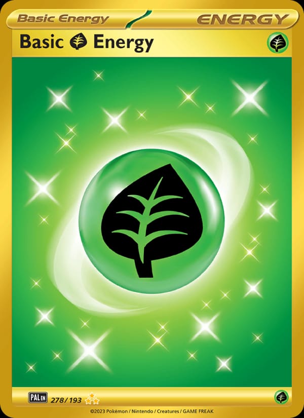 Basic Grass Energy 278/193 Paldea Evolved Pokémon card