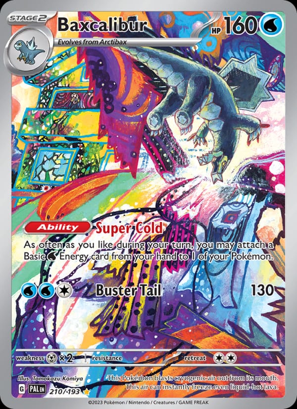 Baxcalibur 210/193 Paldea Evolved Pokémon card